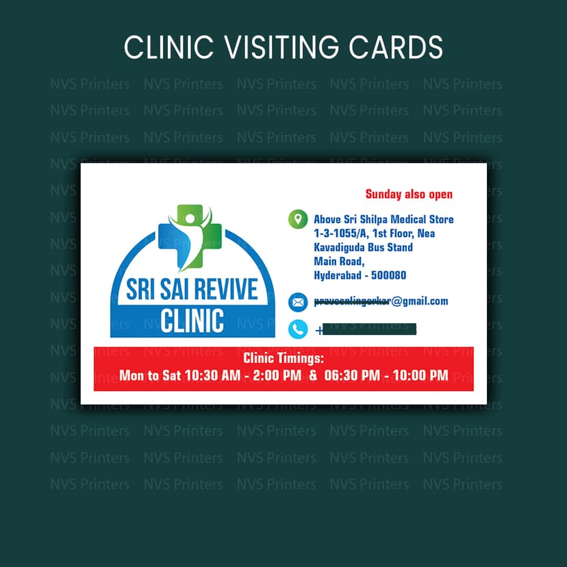 Gold foil business card Hyderabad