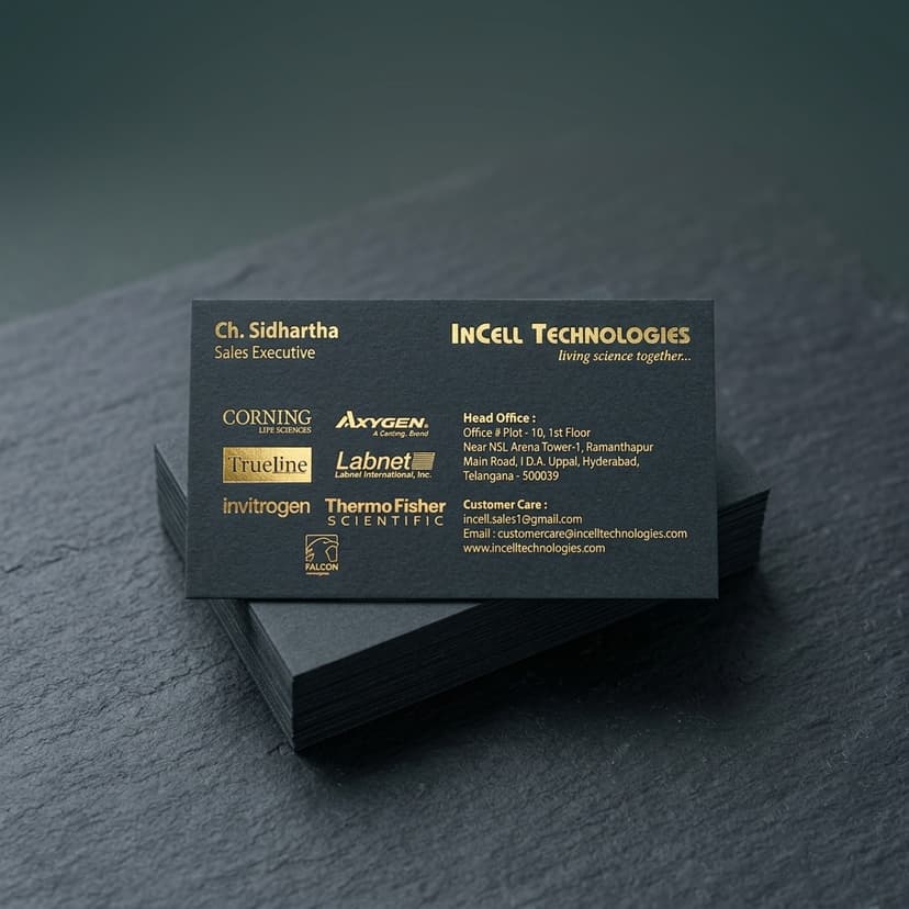 Premium business card sample Hyderabad — NVS Printers