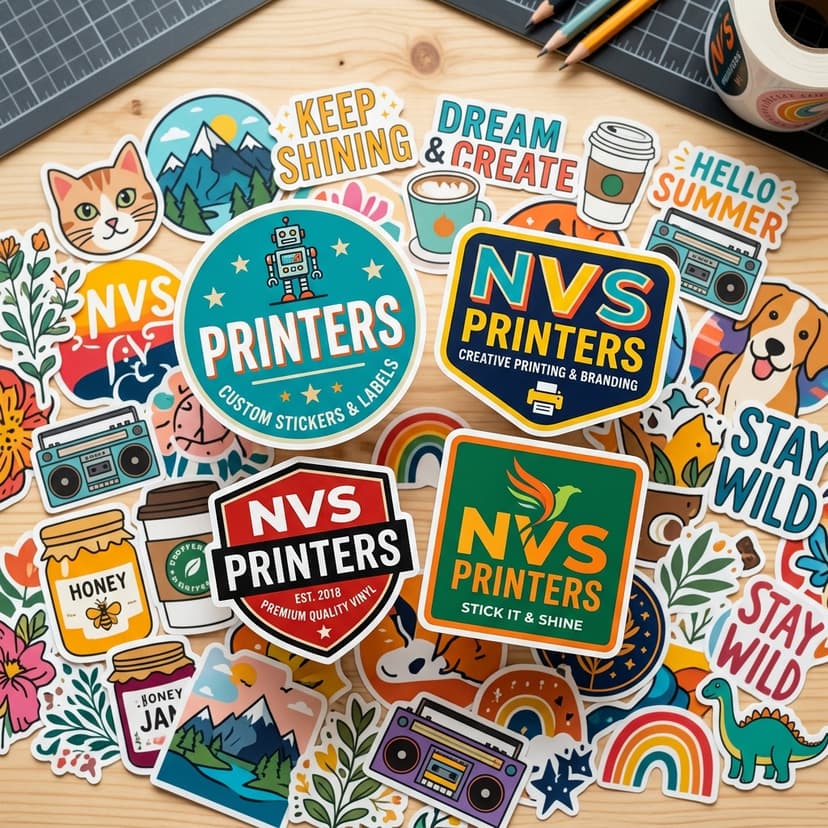 Die-cut custom sticker Hyderabad