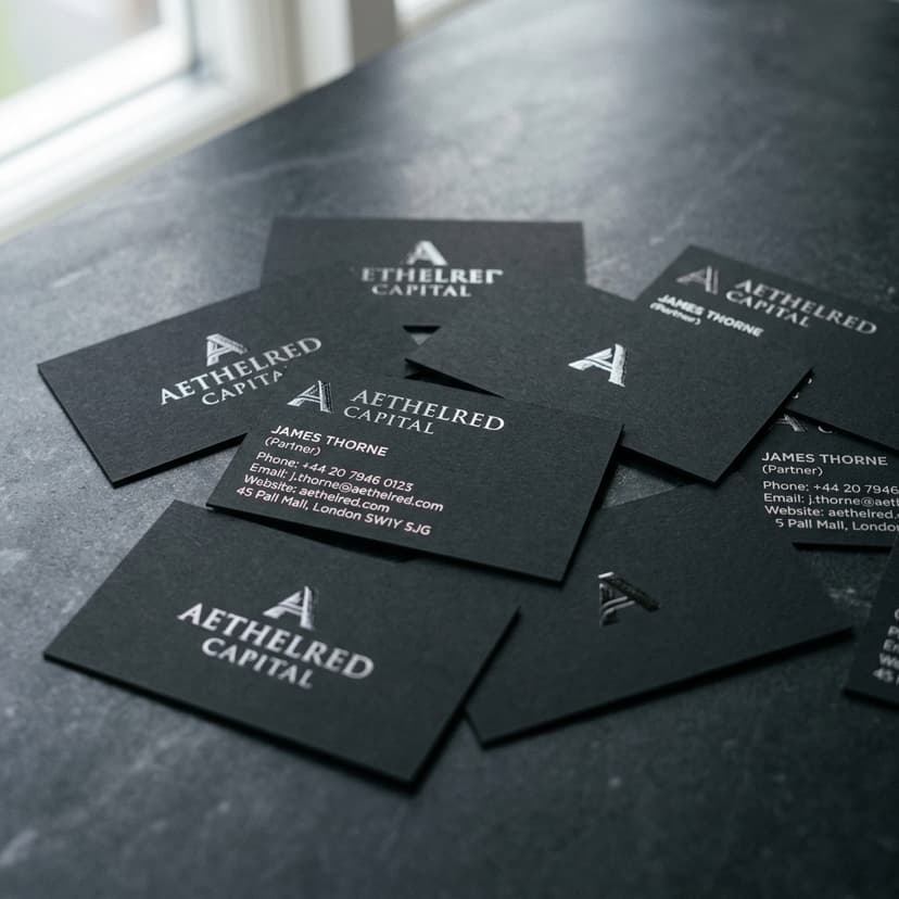 Premium visiting card design — NVS Printers Hyderabad